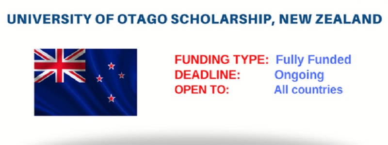 University of Otago Scholarship 2022 | Funded: (Deadline Ongoing