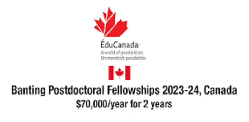 Government Of Canada Banting Postdoctoral Fellowships 2023 For ...