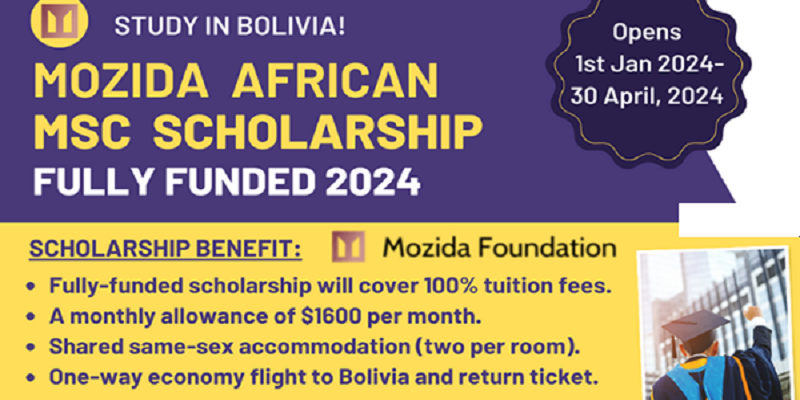 Mozida African Excellence Scholarship 2024 (Fully Funded): (Deadline 30 ...